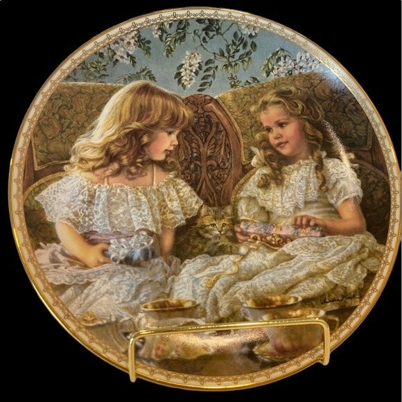 Best Friends! By Sandra Kuch 8” Plate “Sugar & Spice” Limited Edition #1007x - Picture 2 of 9